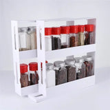 TurnEasy 2-Tier Rotating Organizer – Multifunctional Spice & Bathroom Storage Rack