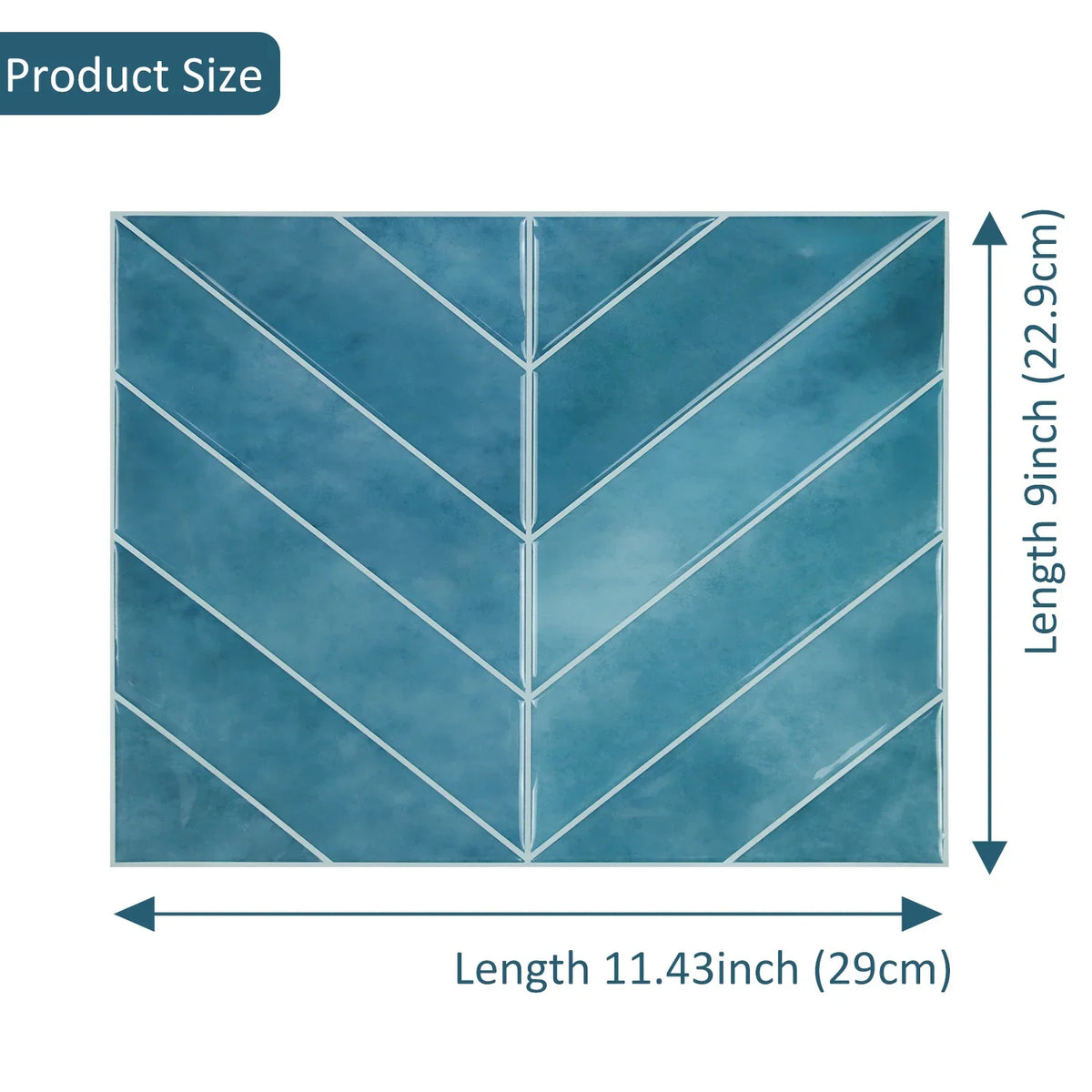 Grote 3D Wandstickers – Peel & Stick Tegels | PET | 10 Vellen | Waterbestendig