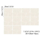 ArtTiles 10-Piece Abstract Matte Tile Sticker Set – Self-Adhesive Vinyl Wall & Floor Tiles for Kitchen & Bathroom