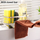 SteelNest Stainless Steel Sponge Holder – Freestanding Kitchen Sink Organizer Rack