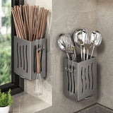 SpaceSaver Wall-Mounted Cutlery Organizer – Kitchen Utensil Drain Rack | Multifunction Storage Holder | Easy Drain Design