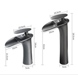 Modern White Waterfall Bathroom Sink Faucet – Single Handle Basin Mixer