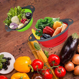 FlexiDrain – Collapsible Silicone Washing & Draining Basket