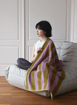 RetroStripe Luxe Cotton Towel – Striped Luxury Towel in Hotel Quality