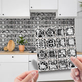 DecoMosaic 3D Peel-and-Stick Mosaic Wall Tiles – 10-Pack Waterproof PVC Stickers for Kitchen & Bathroom