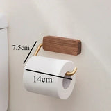 EverWood Paper Towel Holder – Solid Wood & Stainless Steel