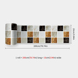 DecoMosaic Waterproof Mosaic Wall Stickers – Peel & Stick Backsplash for Bathroom, Kitchen & Living Spaces