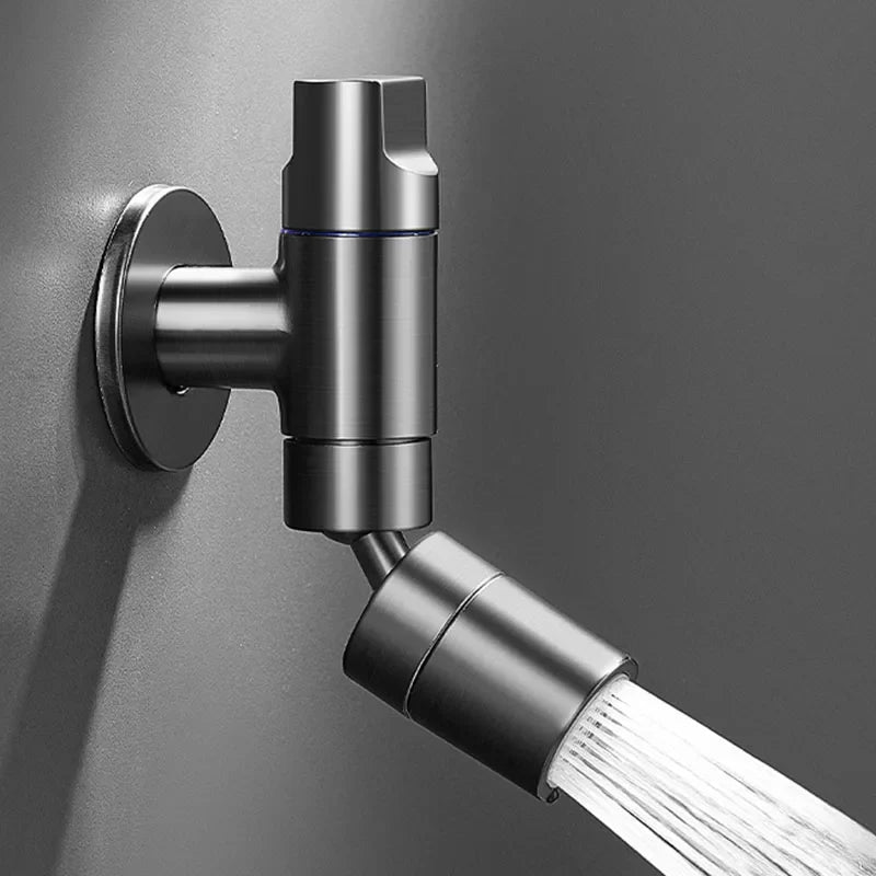 SlimTap ProWall Stainless Steel In-Wall Utility Faucet – Space-Saving Cold Water Wall Mount faucet for Laundry, Mop & Cleaning Sinks