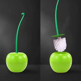 CherryClean Pop Designer Toilet Brush & Holder – Fun Cherry-Shaped Bathroom Cleaning Set with Compact Hygienic Storage