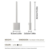 PureGuard Matte Black Toilet Brush & Holder Set – Modern Hygienic Bathroom Cleaning System with Compact Space-Saving Design