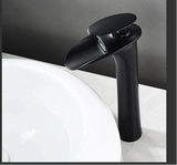 Modern White Waterfall Bathroom Sink Faucet – Single Handle Basin Mixer