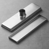 AeroDrain Stainless Steel Shower Floor Drain – Odor-Blocking Square Drain Cover in Brushed 304 Stainless Steel