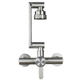 FlexSteel ProFlow 360 Wall Mount Faucet – 4-Mode Flexible Stainless Steel Kitchen