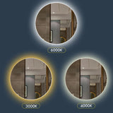 LumiCircle SmartGlow LED Bathroom Mirror – Round Anti-Fog Lighted Vanity Mirror with Adjustable Lighting (16” / 20” / 24”)