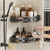 AquaGrip No-Drill Shower Organizer Set – Waterproof Adhesive Bathroom Shelf System (1, 2 or 3 Pack) – Heavy-Duty Wall Storage for Shampoo, Soap & Essentials