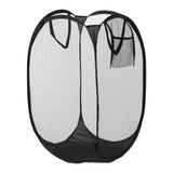 AirFold Large Foldable Mesh Laundry Basket – Ventilated Hamper with Side Pocket