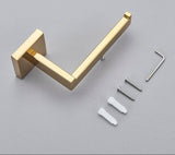 AurevaSteel 304 Stainless Gold Toilet Paper Holder – Luxury Rustproof Bathroom Wall Mount Tissue Roll Dispenser