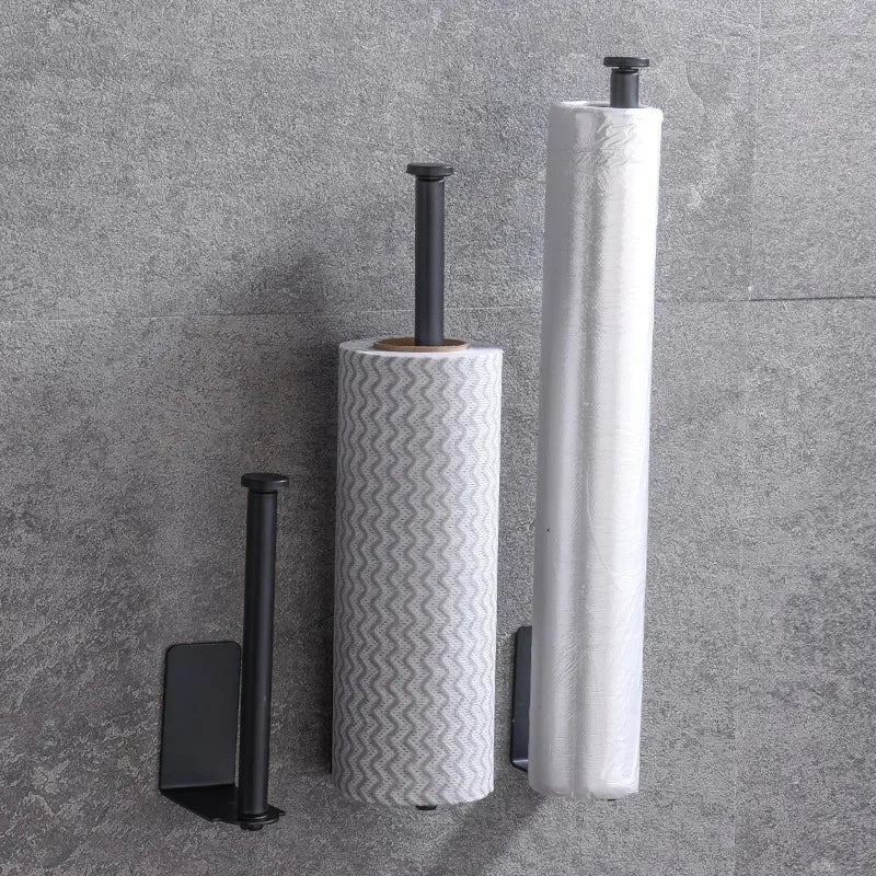 LUXROLLO – Self-Adhesive Stainless Steel Toilet Paper Holder (Extended & Drill-Free)
