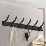 Luxe BlackHook Aluminium Wall Hooks – Clothes & Towel Rack for Bathroom and Kitchen