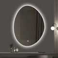 Lumora Irregular-Shaped LED Bathroom Mirror – Touchscreen Control & Smart Lighting