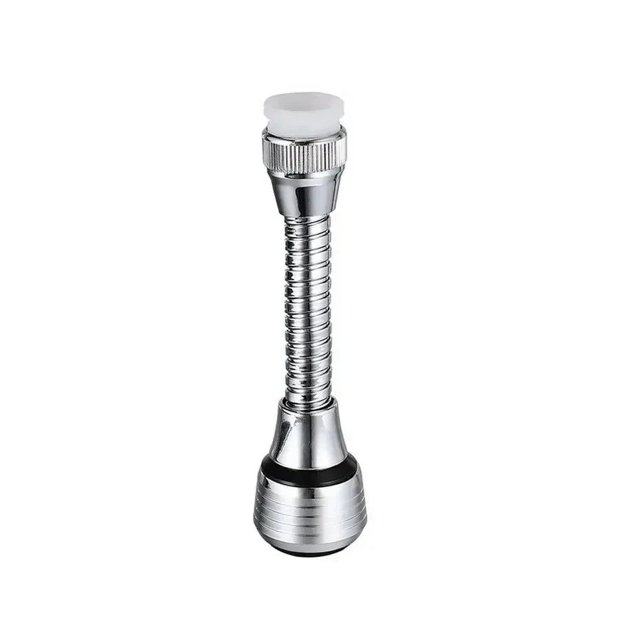 AquaFlex Steel – Stainless Steel Faucet Extension with 360° Rotation & Water-Saving Function