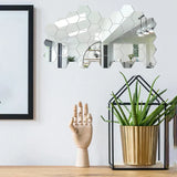 HexaShine 45-Piece Mirror Wall Sticker Set – DIY Acrylic Hexagon Wall Decor for Modern Home & Interior Design