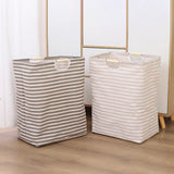 EcoFold Waterproof Cotton Laundry Hamper – Compact, Portable & Sustainable
