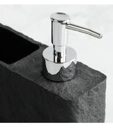 StoneTouch Luxe 2-in-1 Soap Dispenser with Sponge Holder – Modern Stone-Look Kitchen & Bathroom Sink Organizer
