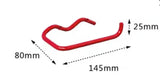 Robust Red/Black Metal Toilet Paper Holder – Wall-Mount, Rust-Resistant & Modern Design