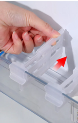 FlexiCool – 4-Piece Telescopic Refrigerator  Organizer & Divider Set