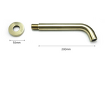 Wall-Mounted Sink Spout in Solid Brass – Modern Replacement Outlet in Multiple Length Options