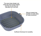 AirBake – Silicone Airfryer Pan & Baking Tray | Reusable Square BBQ & Oven Mat