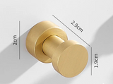ChromeGrip Self-Adhesive Wall Hooks – Heavy-Duty Brass Hooks for Bathroom, Kitchen, Entryway & Bedroom