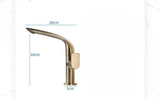 AquaLux GlideFlow Swivel Bathroom Faucet – Premium Solid Brass Vanity Sink Mixer with 360° Rotating Spout