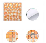 CrystalMosaic 3D Tile Stickers – Self-Adhesive Waterproof Glass-Look Wall Covering for Kitchen & Bathroom (5/10 Pieces)