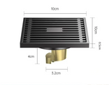 AquaShield Square Stainless Steel Floor Drain – Odor-Free Shower Drain for Modern Bathrooms