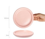 SweetMacaron Ceramic Breakfast & Dessert Plate – Fresh Colors, Round Design & Versatile Use