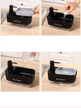 DualPress Pro Kitchen Soap Dispenser – Manual 2-Way Press Pump, Refillable & Removable Dish Soap System for Sink & Countertop