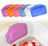 SpaRelax Soft Bath Pillow – Comfortable Neck Support Pillow with Suction Cups