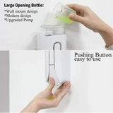 SoapEase SlimWall 350 Refillable Wall Soap Dispenser – Space-Saving Pump for Hand Soap, Body Wash & Lotion
