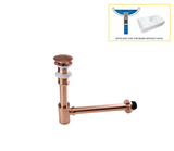 AquaStop Brass Odor-Sealing Sink Drain & Pop-Up Trap Set – Premium Bathroom & Vanity Drain Kit