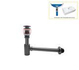 AquaStop Brass Odor-Sealing Sink Drain & Pop-Up Trap Set – Premium Bathroom & Vanity Drain Kit