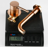 Elegant Wall-Mounted Rose Gold Brass Bathroom Faucet with Concealed Design