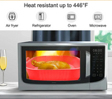 AirBake – Silicone Airfryer Pan & Baking Tray | Reusable Square BBQ & Oven Mat