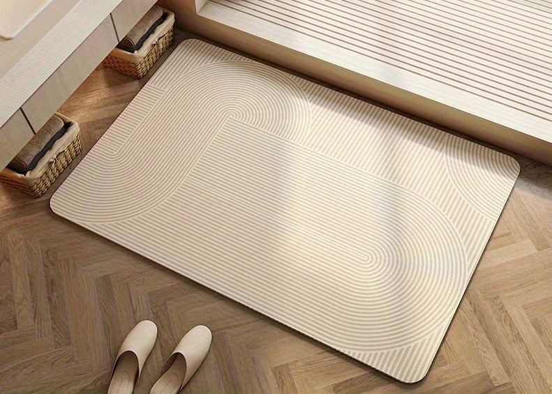 StoneDry RapidAbsorb Diatomite Bath Mat – Ultra-Fast Drying, Non-Slip, Hygienic Stone Bathroom Floor Mat