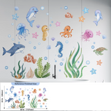 SeaWorld 3D Underwater Wall Stickers – Turtle, Dolphin & Fish Kids Room Décor