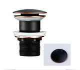 LuxePop Pop-Up Drain Stopper – Elegant Bathroom Sink Solution in Black, Gold & Rose Gold