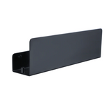 Matte Black Aluminum Wall Shelf Organizer with Hooks – Bathroom Storage Rack | Space Saving | Rustproof Design