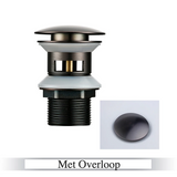 LuxDrain Pop-Up Drain Stopper – Stylish Bathroom Sink Stopper in Black & Gold