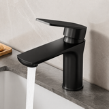 Modern Stainless Steel Bathroom Sink Faucet – Single Handle Basin Mixer for Hot and Cold Water